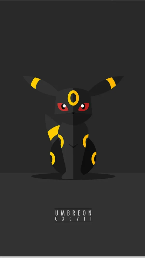 Cartoon image of a black cat-like creature with red eyes