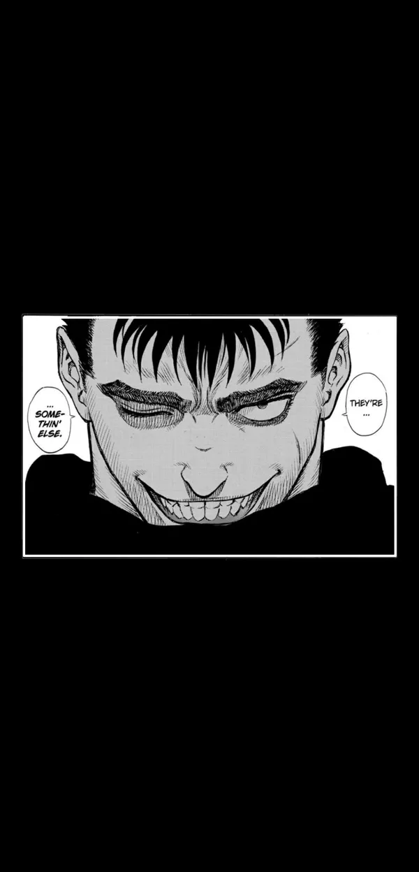 Close up of a man's face with a creepy smile
