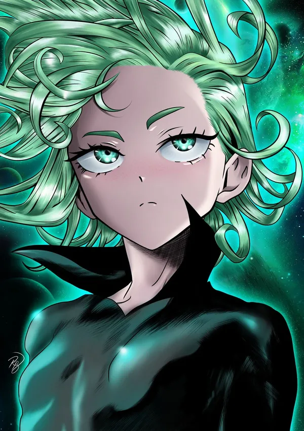 Drawing of Tatsumaki from One-Punch Man