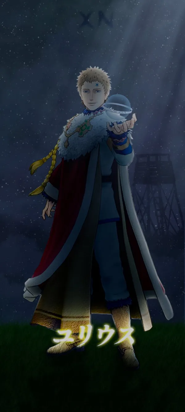 Illustration of a blonde man wearing a crown and cape