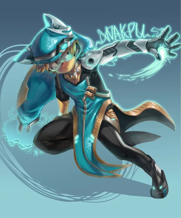 Illustration of a character from the BoBoiBoy series
