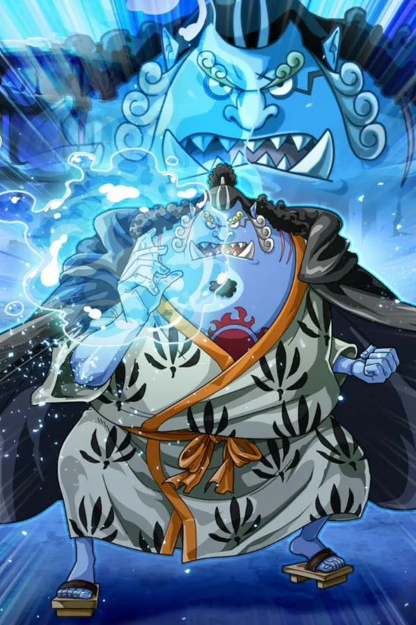 Jinbe using his Fish-Man Karate: Samegawara Seiken technique