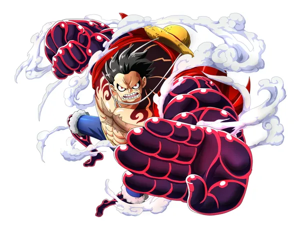 Monkey D. Luffy in his Gear 4: Boundman form