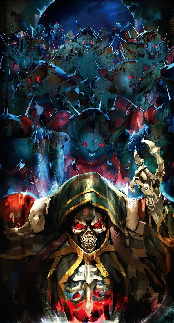Overlord umgeben von seinen Untertanen