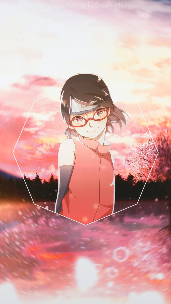 Sarada Uchiha from the anime Boruto
