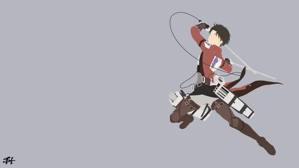 Silhouette of Levi from Attack on Titan