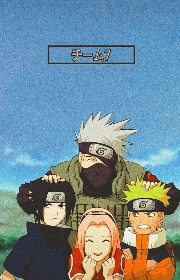 Team 7 from the anime Naruto
