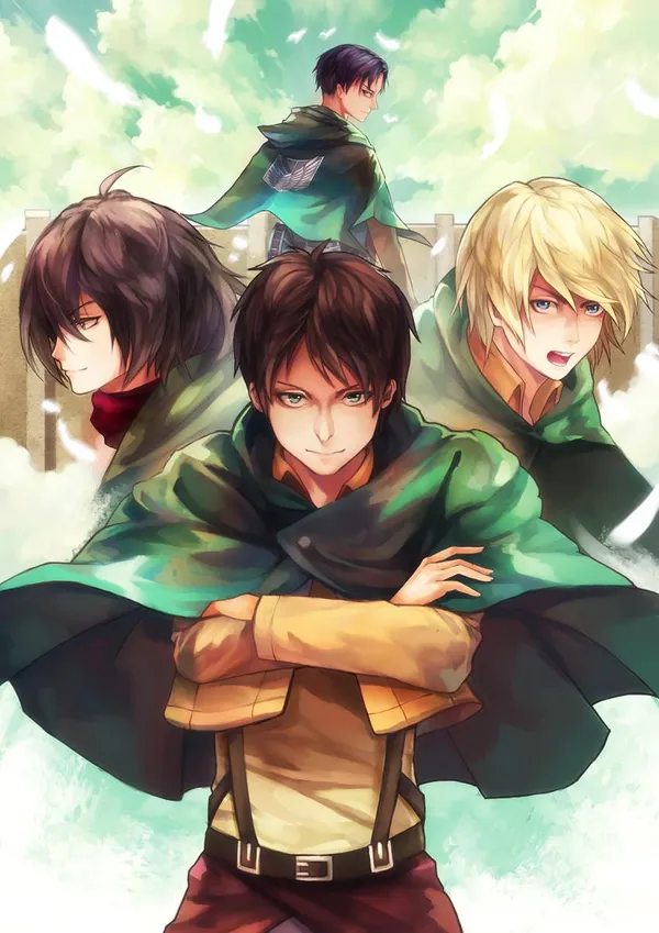 Three young men are standing in front of a wall