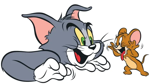 Tom and Jerry are in this photo
